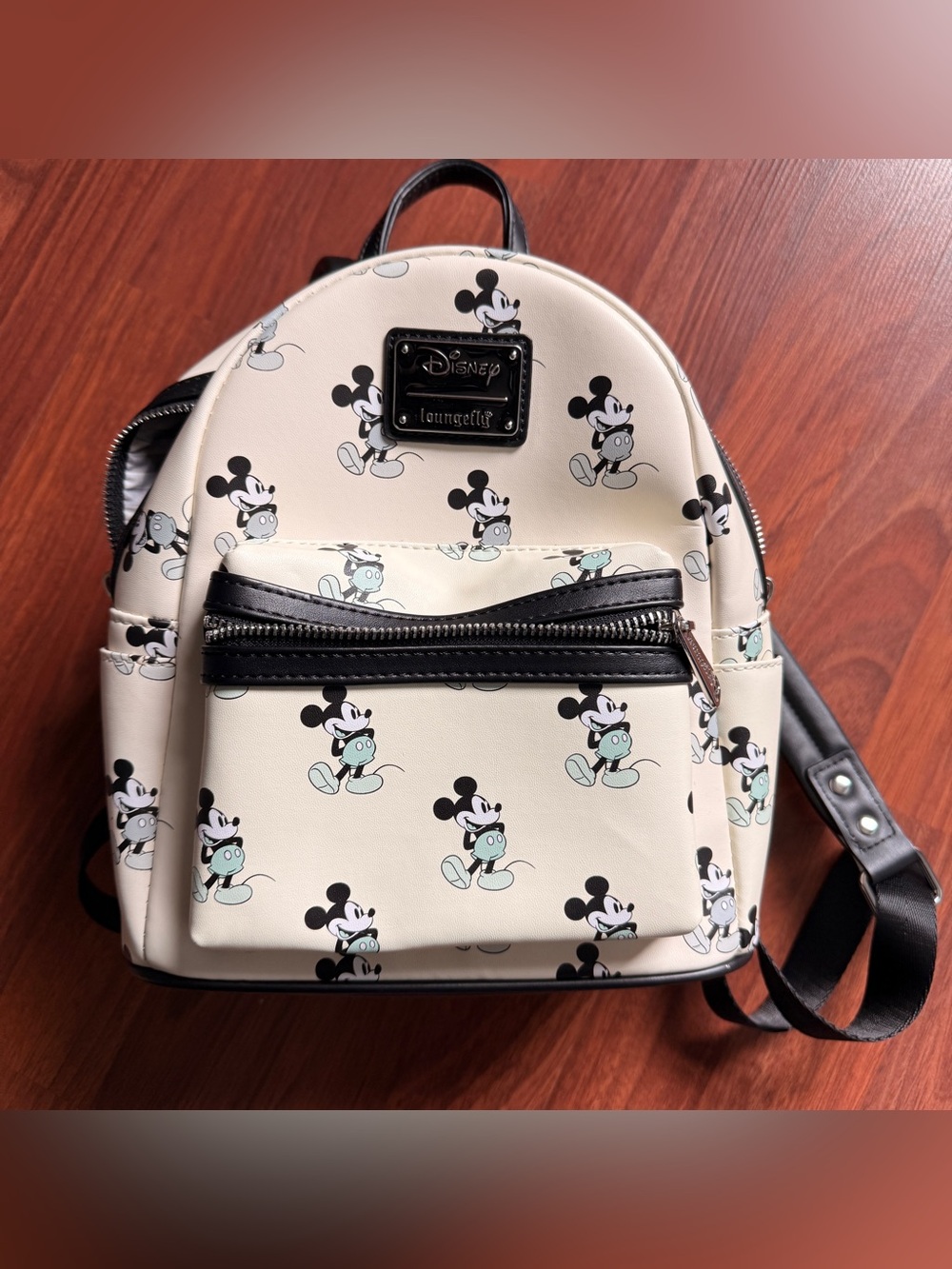 Disney Loungefly Mickey Mouse Mini Backpack - Cream + Mint